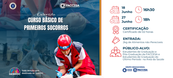 Curso Básico de Primeiros Socorros | Extensão FACCESA 2026